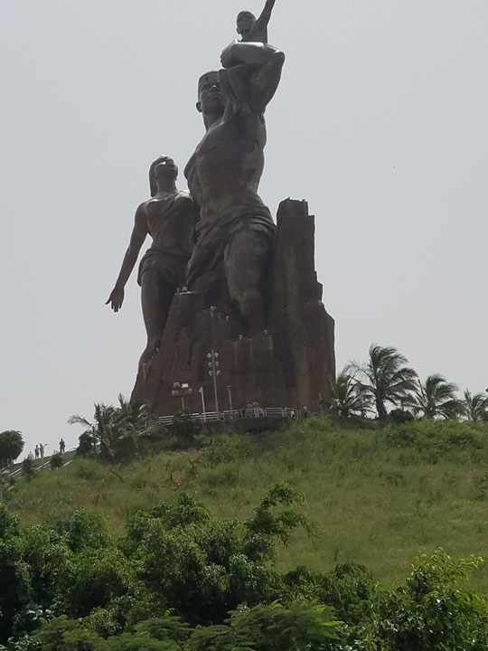 African Renaissance Monument in Dakar, Senegal