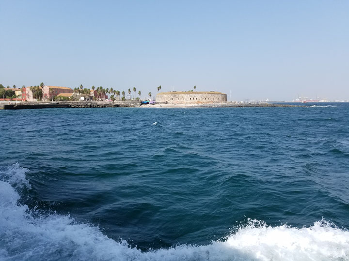 Gorée Island, as Seen from the Ferry Approaching It