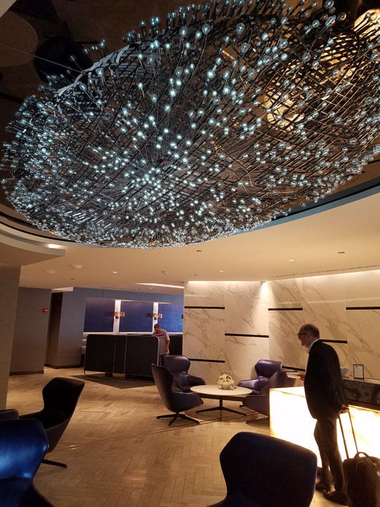 Entrance to Polaris Lounge, Chicago, O'Hare Airport