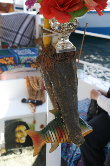 Crocodile Head on Boat