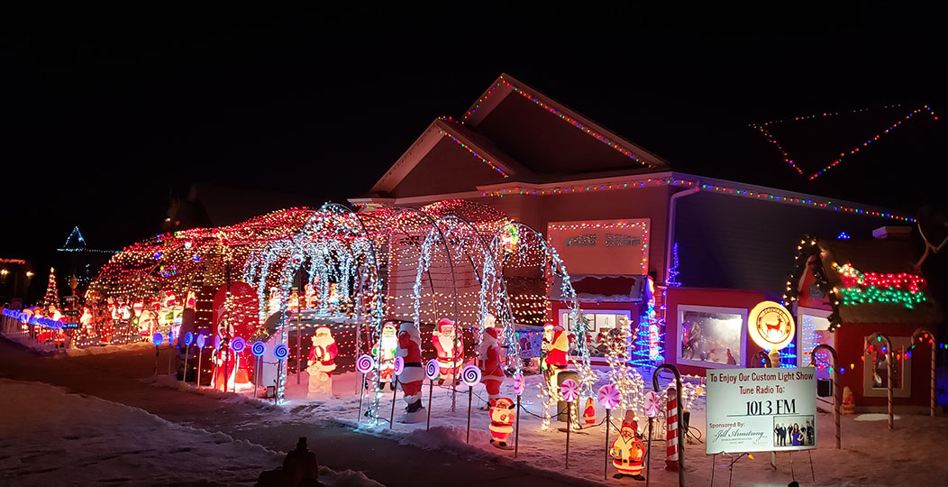 Christmas Lights Around Iowa City, Iowa
